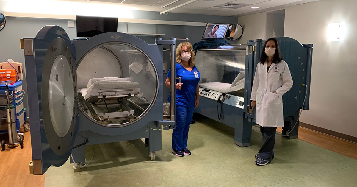 Connecticut coronavirus update Greenwich Hospital using hyperbaric
