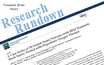 Research Rundown – Episode 9: A Case Series of 39 United States Veterans with Mild Traumatic Brain Injury Treated with Hyperbaric Oxygen Therapy